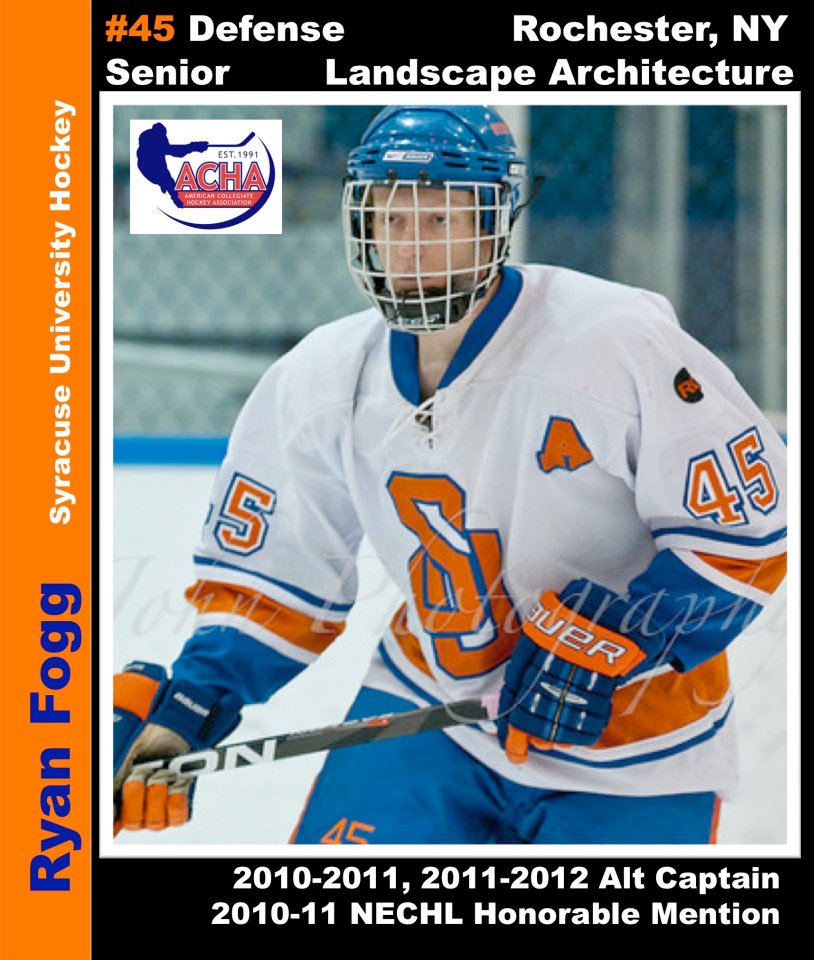 Ryan Fogg, 2008-2014, Player Card (2008-2012 Defense #45) (2012-2014 Asst Coach)